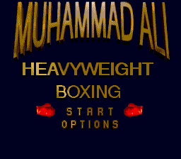 Заставка игры Muhammad Ali Heavyweight Boxing